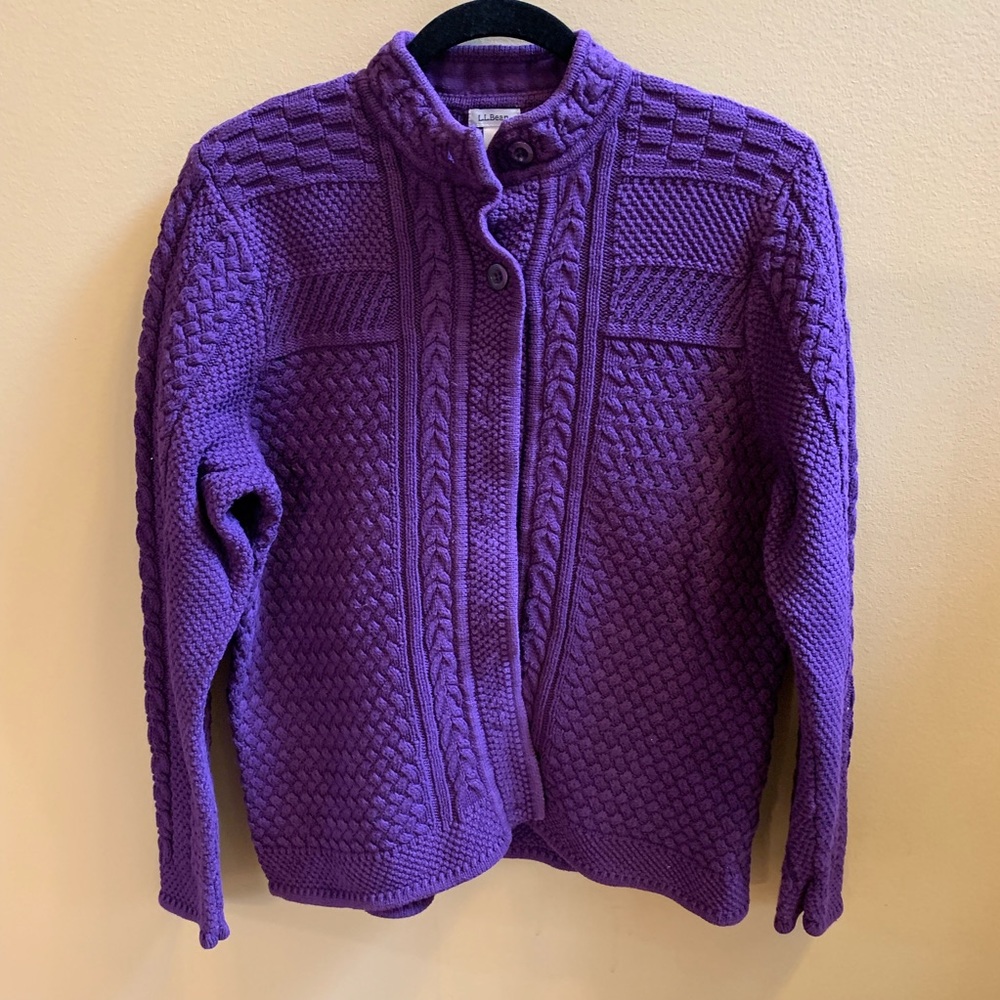 LLBean women’s cardigan sweater